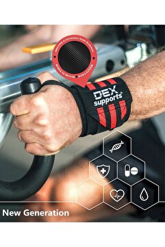Dex Supports Lasting Energy Fitness Bilek Sargısı , Wrist Wraps , Spor Bileklik 2’li Paket