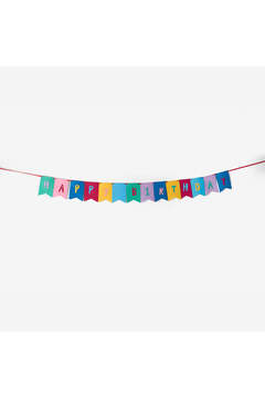 Flying Tiger Copenhagen "Happy Birthday" Yazılı Renkli Keçe Süs