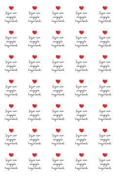 Bimotif Paketlemeye özel 35 adet sticker, Sizin için sevgiyle hazırlandı