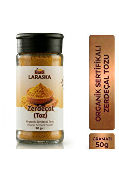 Laraska Organik Organik Toz Zerdeçal- Organic Turmeric Powder - Turmeric Ground 50g