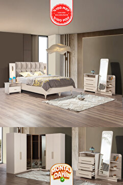İMBAŞ Karşıyaka Yatak Odası %100 MDF - Bazalı