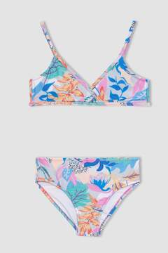 Defacto Kız Çocuk Desenli Bikini Takımı C0328A824SM
