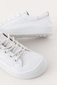 Golder Kadın Günlük Beyaz Sneaker Bağcıklı Rahat Spor Ayakkabı