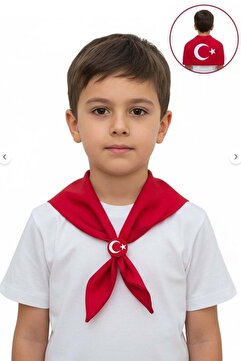 Mnk Baby&Kids Ay Yıldızlı Çocuk Bayram Fuları M00804 KIRMIZI