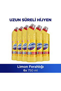 Domestos Yoğun Kıvamlı Çamaşır Suyu Limon Ferahlığı 750 ml x6