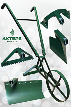 AKTEPE Group Çapalama Ot Yolma Fide Kenar Çevreleme Karık Açma Ot Kesme 4 Aparatlı Çapa