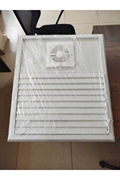 ÇELİK MENFEZ BANYO MENFEZİ FANLI 60X70 Q125 FANLI BEYAZ