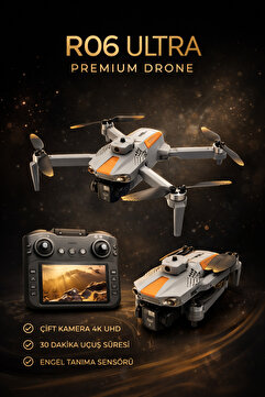 PeacHTec R06 Ultra 4K Drone Çift Kameralı | Uzun Uçuş Süresi | Engel Sensörlü Katlanabilir Drone