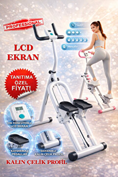 Havana C-01 Katlanabilir Dikey Tırmanma Egzersiz Aleti Stepper Kondisyon Bisikleti Spor Aleti Fitness Aleti