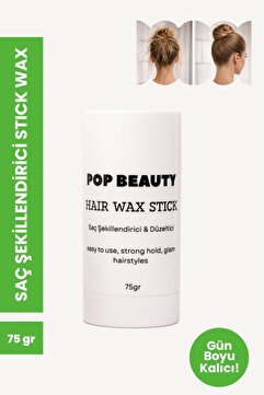 POP Beauty Saç Şekillendirici Stick Wax, Hair Wax Stick, 75gr POPBeautywax