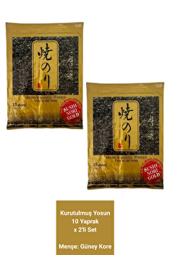 Kaitatuya Doğal Nori Sushi Yosunu 10 Yaprak.