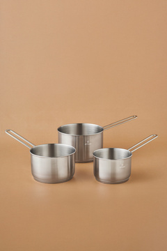 Emsan Fiorino İndüksiyon Tabanlı Çelik 3 Parça Mini Sütlük/Sosluk Set