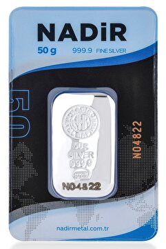 Tuğrul Kuyumculuk 50 Gram Külçe Gümüş 999 Ayar