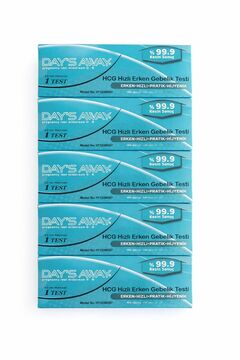 DAY'S AWAY Erken Gebelik Testi 5 Adet %99.9 Kesin Sonuç X 5 Adet
