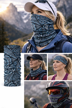 Colizon Unisex Termal Buff Boyunluk - UV Korumalı Balaklava Tipi Outdoor Sporcu ve Motosiklet Maskesi