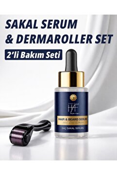 history future HAF For Men Saç & Sakal Güçlendirici Serum ve Roller Seti