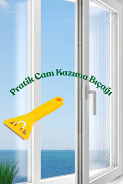 KAYRA LEATHER CRAFT Profesyonel Cam Leke Kazıyıcı Ocak, Cam Zemin ve Mermer Temizleme Aparatı - Yedek Bıçaklı