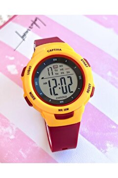 captiva Dijital 30 Mt Suya Dayanıklı Alarm-kronometre-takvim-aydınlatmalı Spor Çocuk Kol Saati