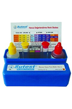SUTEST Havuz Suyu Ölçüm Ph Klor Test Kiti
