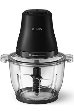 Philips HR1502/00 3000 Serisi Doğrayıcı, 500 W, PowerChop Doğrama, 2Lt Kase, 2 Hız Ayarı