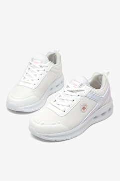 Tonny Black Kadın Beyaz Pembe Rahat Kalıp Hafif Konforlu Sneaker