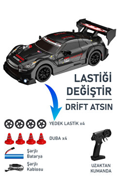 Smartfox Drift Atan Oyuncak Araba - Uzaktan Kumandalı , Şarjlı , LED Işıklı