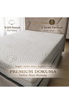 lin home handan polat Natural Fermuarlı Yatak Kılıfı,%100 Pamuk-LİNHOME SATICISINDAN ALDIĞINIZDAN EMİN OLUN !