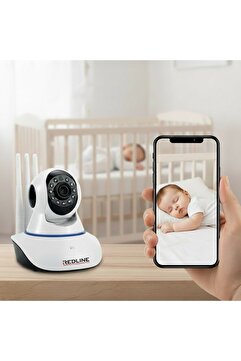 Redline Care 5 WiFi Akıllı Bebek Kamerası | Gece Görüşlü, Hareket Takipli, Mobil Uyumlu Kamera