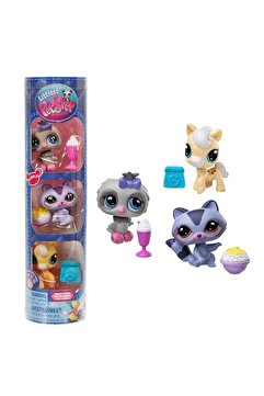Littlest Pet Shop Minişler 3’lü Figür Seti S4 - 251&amp;252&amp;253 Rakun-Baykuş-At