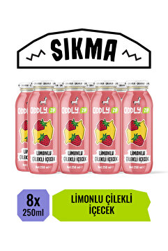 ODDLY .ZIP Çilekli Limonatali 8x1 250 ml