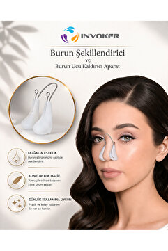 INVOKER Burun Kaldırma Aparatı Burun Şekillendirici Düzeltici Burun Kaldırıcı Ameliyatsız Burun Düzeltme