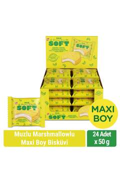 Bifa Soft Muzlu Marshmallowlu Maxi Boy Bisküvi 50 gr x 24 Adet