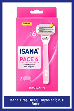 ISANA Tıraş Bıçağı Bayanlar İçin, 6 Bıçaklı