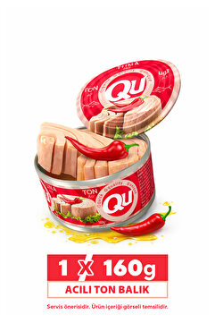 QU Ayçiçek Yağlı Acılı Ton Balığı 160 gr