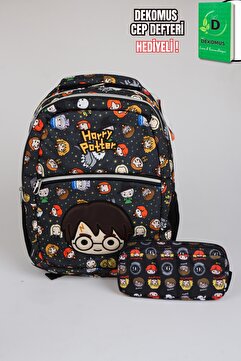 Harry Potter x Dekomus "Wizard Icons Collection" Lisanslı Ortopedik İlkokul ve Kalem Çantası Seti