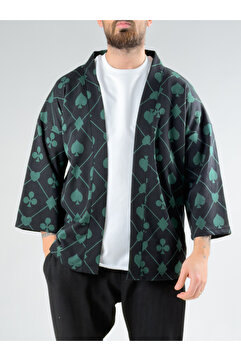COCOPELLI Maça Desenli Erkek Kimono COCK0070