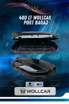WOLLCAR PORT BAGAJ P.BLACK PARLAK SIYAH 480LT 500