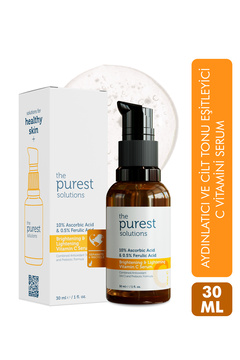 The Purest Solutions C Vit Aydınlatıcı Ve Ton Eşitleyici Bakım Serumu 30 ml %10 Ascorbic Acid & Ferulic Acid %0,5