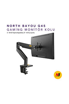 DailyTech North Bayou Nb G45 Gaz Yay Kolu 27-40 Inç Ekran Masaüstü Monitör Tutucu 360 Döndürmek 3-12kg