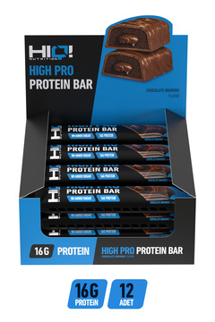 HIQ Nutrition HIQ High Pro Protein Bar 12*55g CHOCOLATE BROWNIE FLAVORED