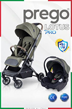 Prego Lotus Pro Kabin Boy Travel Bebek Arabası -Tek Elle Katlanır-Hafif -UV Tenteli -Yağmurluk-Örtü-Kılıf