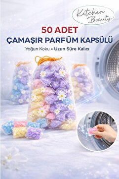 Kitchen Beauty 50 adet Çamaşır Kokusu Ve Parfümü Boncuk Taze Temiz Harika Kokulu Giysi Dolap Kokusu Anti Statik
