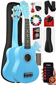 Midex Ukx-901bl Mavi Soprano Ukulele (ASKI ÇANTA PENA)