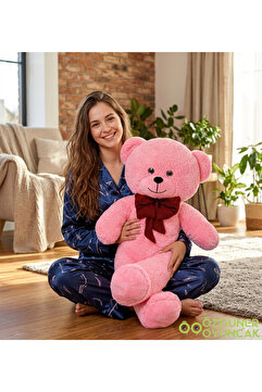 Özgüner Oyuncak 90 cm 102 Papyonlu Büyük Ayıcık (%100 YERLİ)