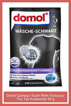 Domol Çamaşır Siyah Renk Koruyucu Toz Tek Kullanımlık 50 g