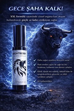 NightBerry XXL Erkek H’acimlendirici ve S’ertleştirici Jel 60 ml (Bü’yütücü)