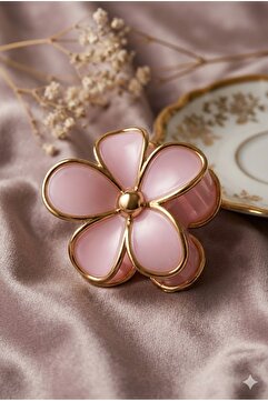 monalisatoka Lüks Seri 9 cm Daisy Papatya Mandal Toka - Gold Varaklı Tasarım