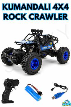 SHARKY Oyuncak 2.4GHz Uzaktan Kumandalı Full Fonksiyon Şarjlı 4x4 Arazi Aracı Rc Rock Crawler