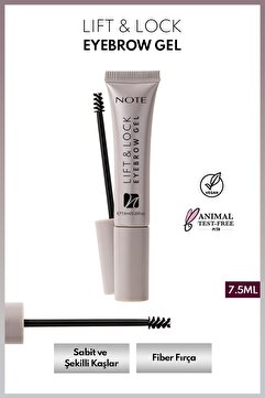 Note Cosmetics Lift & Lock Eyebrow Gel Şeffaf Kaş Sabitleyici Jel Wax