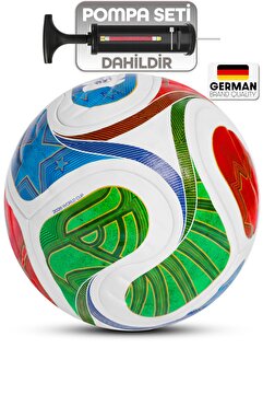 Telvesse Futbol Topu Trionix 2026 Dünya Kupası Pompa Dahil Set Dayanıklı Sert Zemin Halı Saha Topu No:5